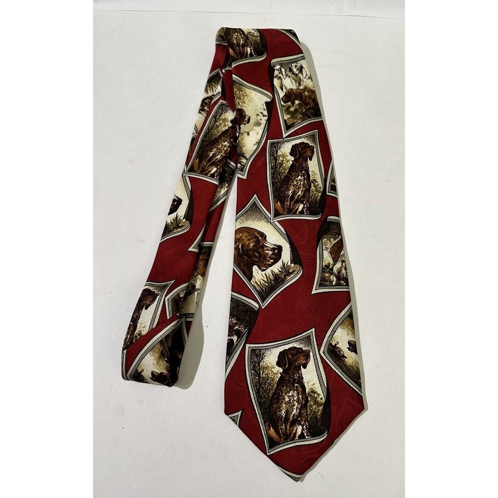 Robert Talbott Tie best Of Class Dogs Red Silk Tie